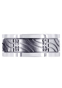 Diamond Mens Wedding Band | 0.18 Carats | High Polish Finish (Nehemiah)