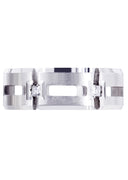 Diamond Mens Wedding Band | 0.3 Carats | Satin Finish (Skyler)