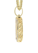 Diamond 10K Yellow Gold Letter "D" Necklace | Appx. 13.3 Grams