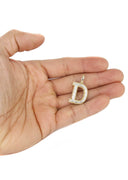 Diamond 10K Yellow Gold Letter "D" Necklace | Appx. 13.3 Grams