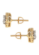 Mens Stud Diamond Earrings | 0.54 Carats 14K Yellow Gold