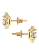 Mens Stud Diamond Earrings | 1.03 Carats 14K Yellow Gold