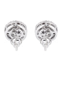 Mens Stud Diamond Earrings | 0.96 Carats 14K White Gold