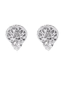 Mens Stud Diamond Earrings | 0.85 Carats 14K White Gold
