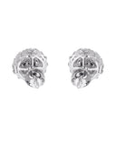 Mens Stud Diamond Earrings | 0.61 Carats 14K White Gold