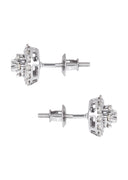 Mens Stud Diamond Earrings | 0.61 Carats 14K White Gold