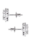 Mens Stud Diamond Earrings | 1.3 Carats 14K White Gold