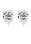 Mens Stud Diamond Earrings | 0.6 Carats 14K White Gold