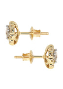 Mens Stud Diamond Earrings | 0.67 Carats 14K Yellow Gold