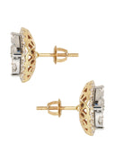 Mens Stud Diamond Earrings | 2.55 Carats 14K Yellow Gold