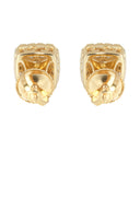 Mens Stud Diamond Earrings | 0.56 Carats 14K Yellow Gold