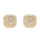 Mens Stud Diamond Earrings | 0.8 Carats 14K Yellow Gold