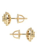 Mens Stud Diamond Earrings | 0.8 Carats 14K Yellow Gold