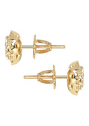 Mens Stud Diamond Earrings | 0.95 Carats 14K Yellow Gold