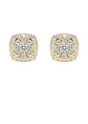 Mens Stud Diamond Earrings | 0.75 Carats 14K Yellow Gold