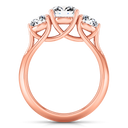 Three Stone Diamond EngagementRing Charlotte 14K Rose Gold