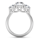Three Stone Engagement Ring Charlotte 14K White Gold