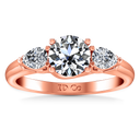 Three Stone Diamond EngagementRing Chantal 14K Rose Gold