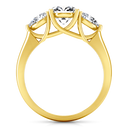 Three Stone Diamond Engagement Ring Chantal 14K Yellow Gold