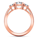 Three Stone Diamond EngagementRing Alexandra 14K Rose Gold