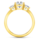 Three Stone Diamond Engagement Ring Alana 14K Yellow Gold