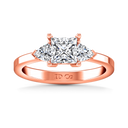 Three Stone Diamond EngagementRing Simone 14K Rose Gold