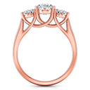Three Stone Diamond EngagementRing Arabella 14K Rose Gold