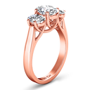 Three Stone Diamond EngagementRing Arabella 14K Rose Gold