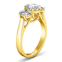 Three Stone Diamond Engagement Ring Arabella 14K Yellow Gold