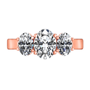 Three Stone Diamond EngagementRing Arabella 14K Rose Gold