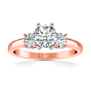 Three Stone Diamond EngagementRing Talia 14K Rose Gold