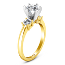 Three Stone Diamond Engagement Ring Talia 14K Yellow Gold
