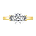 Three Stone Diamond Engagement Ring Talia 14K Yellow Gold