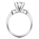 Three Stone Engagement Ring Eliza Pear Diamond 14K White Gold