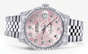 Mens Rolex Datejust Watch 16200  | 36Mm | Pink Texture Dial | Jubilee Band