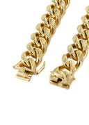 18K Gold Plated Cuban Link Chain For Men