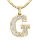 Diamond 10K Yellow Gold Letter "G" Necklace | Appx. 13.7 Grams