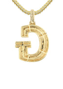 Diamond 10K Yellow Gold Letter "G" Necklace | Appx. 13.7 Grams