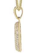 10K Yellow Gold Bubble Letter "G" CZ Necklace | Appx. 13.8 Grams