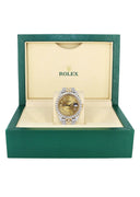 Diamond Iced Out Rolex Datejust 41 | 25 Carats Of Diamonds | Custom Gold Roman Numeral Diamond Dial | Two Tone | Jubilee Band