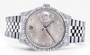 Womens Rolex Datejust Watch 16200  | 36Mm | Grey Dial | Fluted Bezel | Jubilee Band