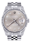Mens Rolex Datejust Watch 16200  | 36Mm | Grey Dial | Jubilee Band