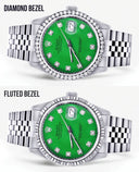 Mens Rolex Datejust  Watch 16200 | 36Mm | Green Dial | Jubilee Band