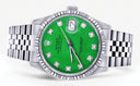 Mens Rolex Datejust Watch 16200  | 36Mm | Green Dial | Jubilee Band