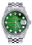 Mens Rolex Datejust Watch 16200  | 36Mm | Green Mother of Pearl Dial | Jubilee Band