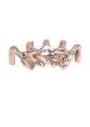 4 TEETH DIAMOND AND PINK SAPPHIRE GRILLZ