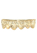 6 TEETH GOLD PUFF GRILLZ