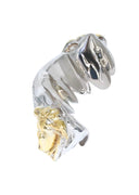 6 TEETH DIAMOND MEDUSA TWO TONE GOLD GRILLZ