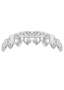 GOLD 8 TEETH DIAMOND CUT GRILLZ