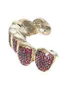 GOLD 8 TEETH TEETH RUBY GRILLZ